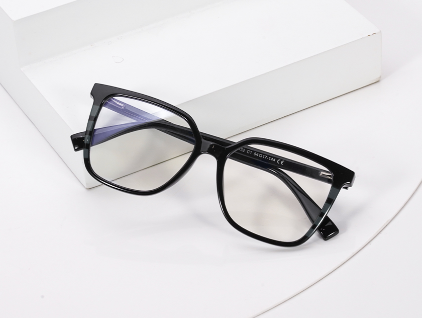 Anastasia - Square Black Glasses For Women