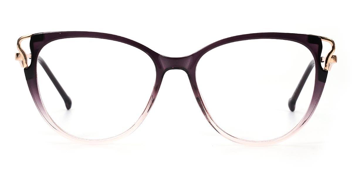 Black Purple Odette - Cat Eye Glasses