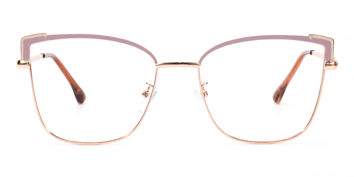 Carley - Square Brown Glasses For Women
