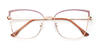 Gold Cameo Brown Carley - Square Glasses