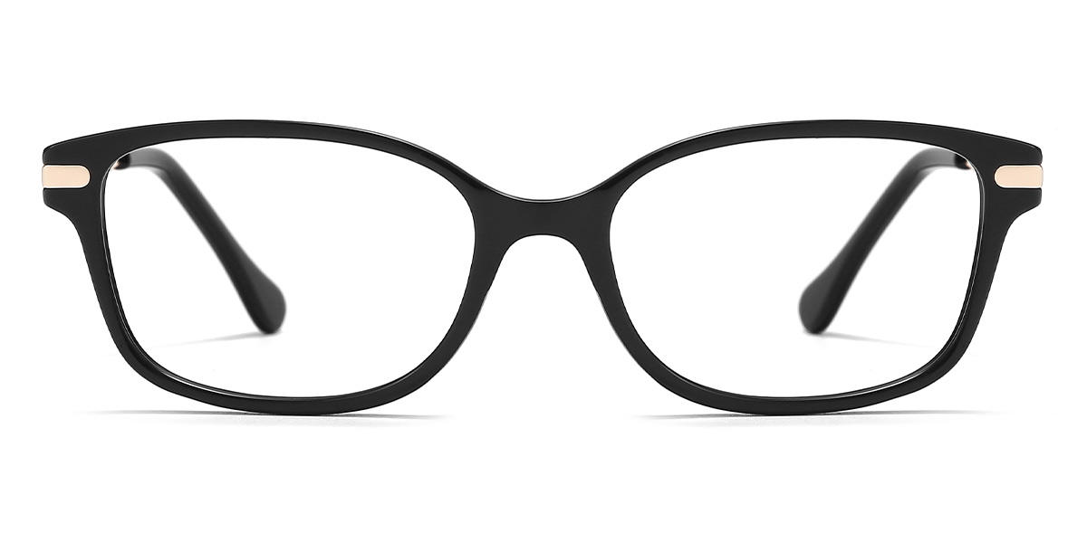Black Shelby - Rectangle Glasses