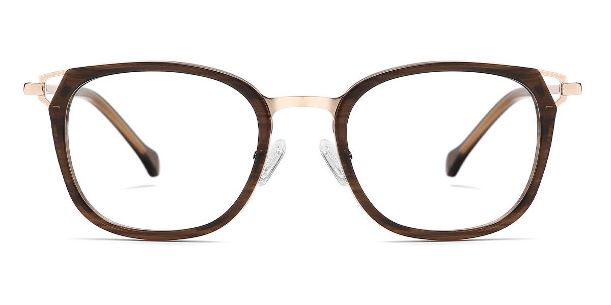 Woodgrain Tristan - Rectangle Glasses