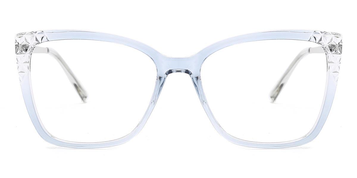 Gradient Light Blue Lyric - Square Glasses