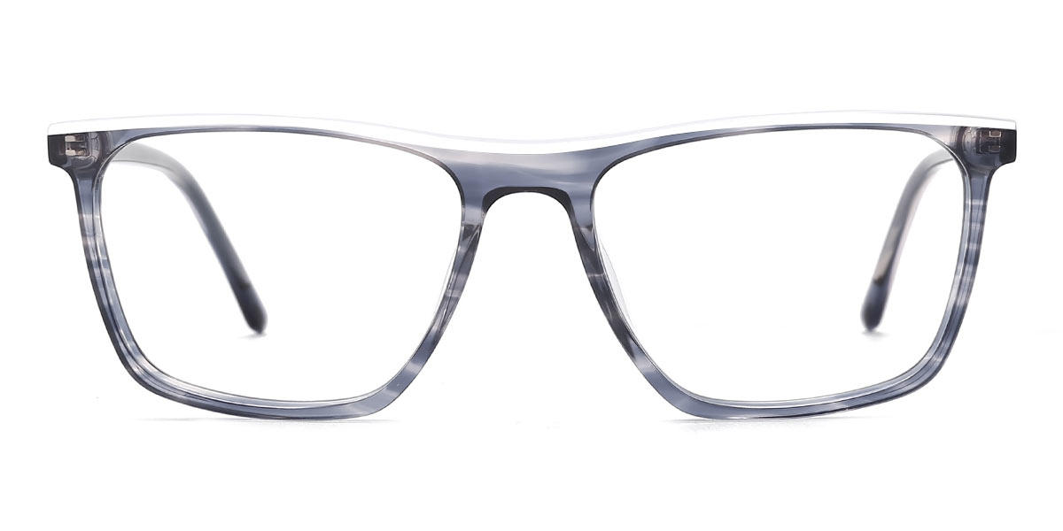 Blue Stripes Yannick - Rectangle Glasses