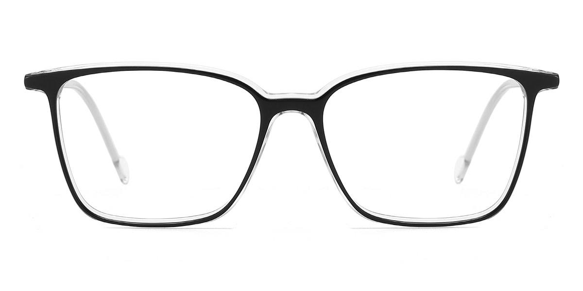 Black Clear Filippo - Rectangle Glasses