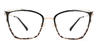 Black Brunette Spots Candice - Cat Eye Glasses
