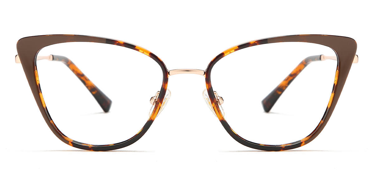 Ash Brown Tortoiseshell Harlotte - Cat Eye Glasses