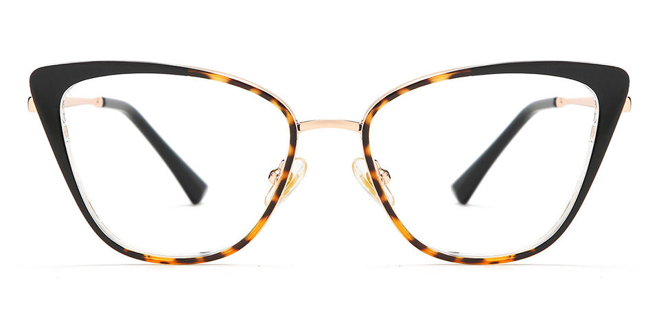 Black Tortoiseshell Harlotte - Cat Eye Glasses
