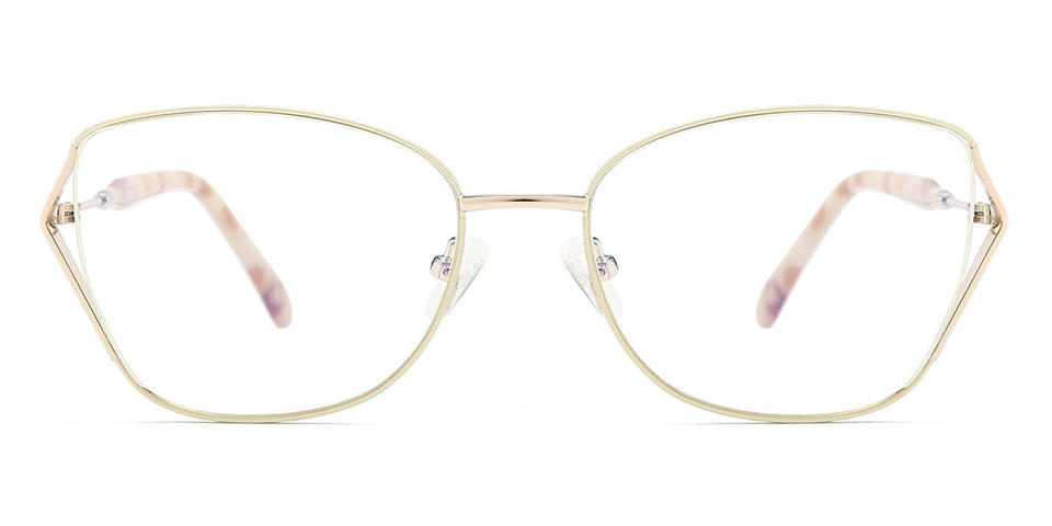 White Abbott - Rectangle Glasses