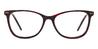 Red Tortoiseshell Grant - Rectangle Glasses