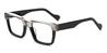 Stripe Black Jonah - Rectangle Glasses