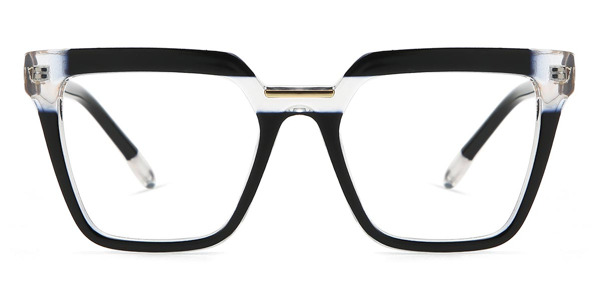 Black Clear Arthur - Square Glasses