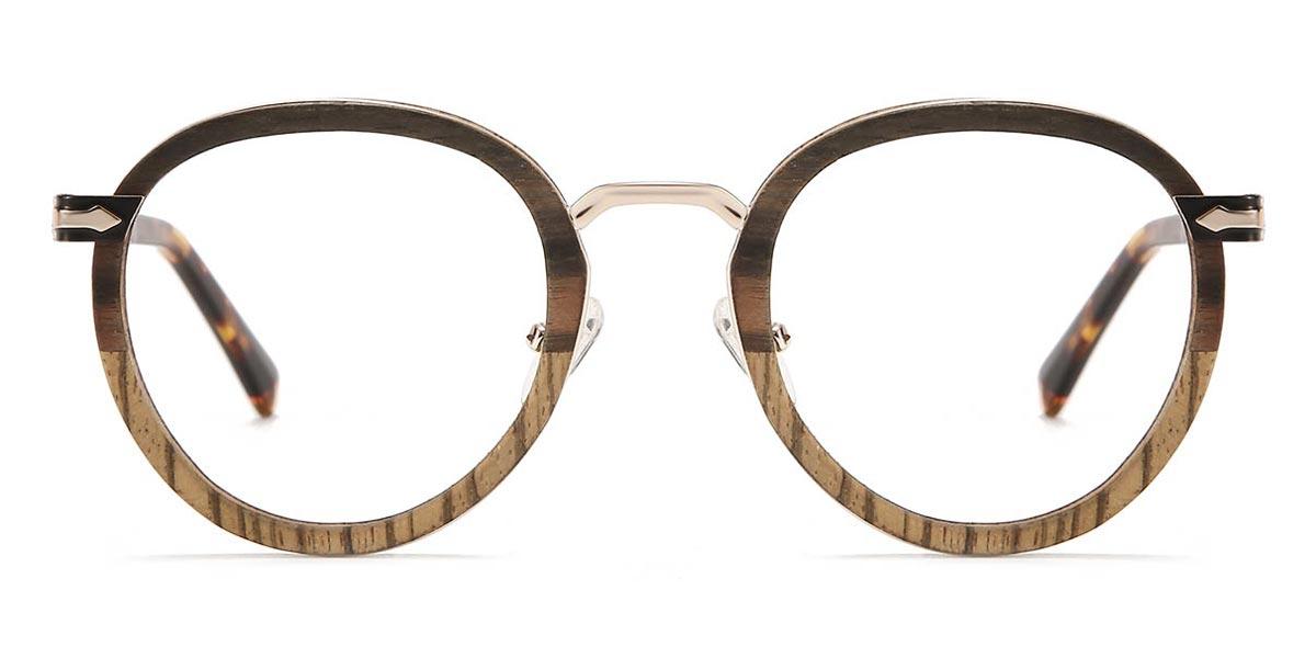 Ebony Zebrano Ryker - Oval Glasses
