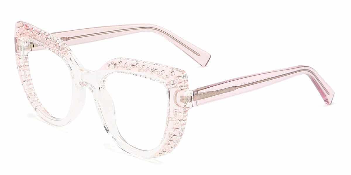 Gradient Light Pink Fanny - Cat Eye Glasses