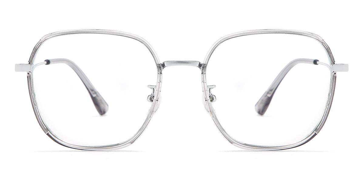 Tanner - Square Grey Glasses For Women