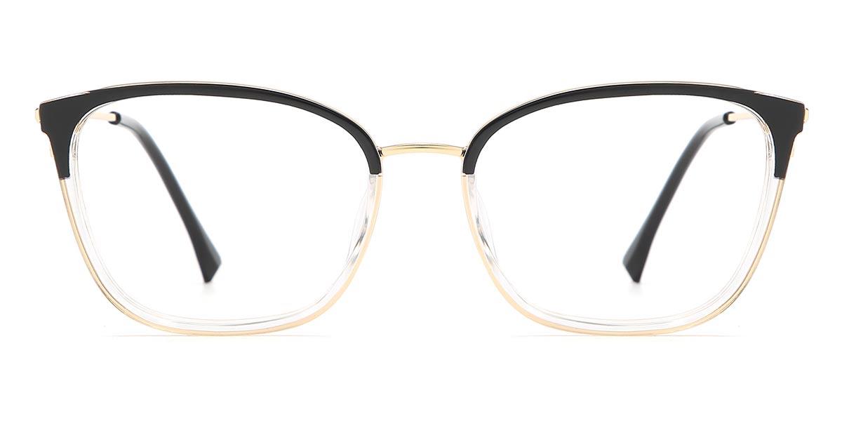 Eleanore - Rectangle Black Glasses For Men & Women