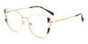 Black Gold Darlene - Rectangle Glasses