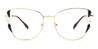 Black Gold Darlene - Rectangle Glasses