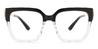 Black Clear Malcolm - Square Glasses