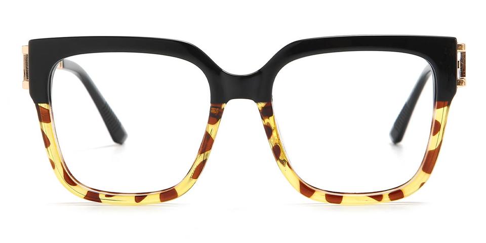 Black Tortoiseshell Malcolm - Square Glasses