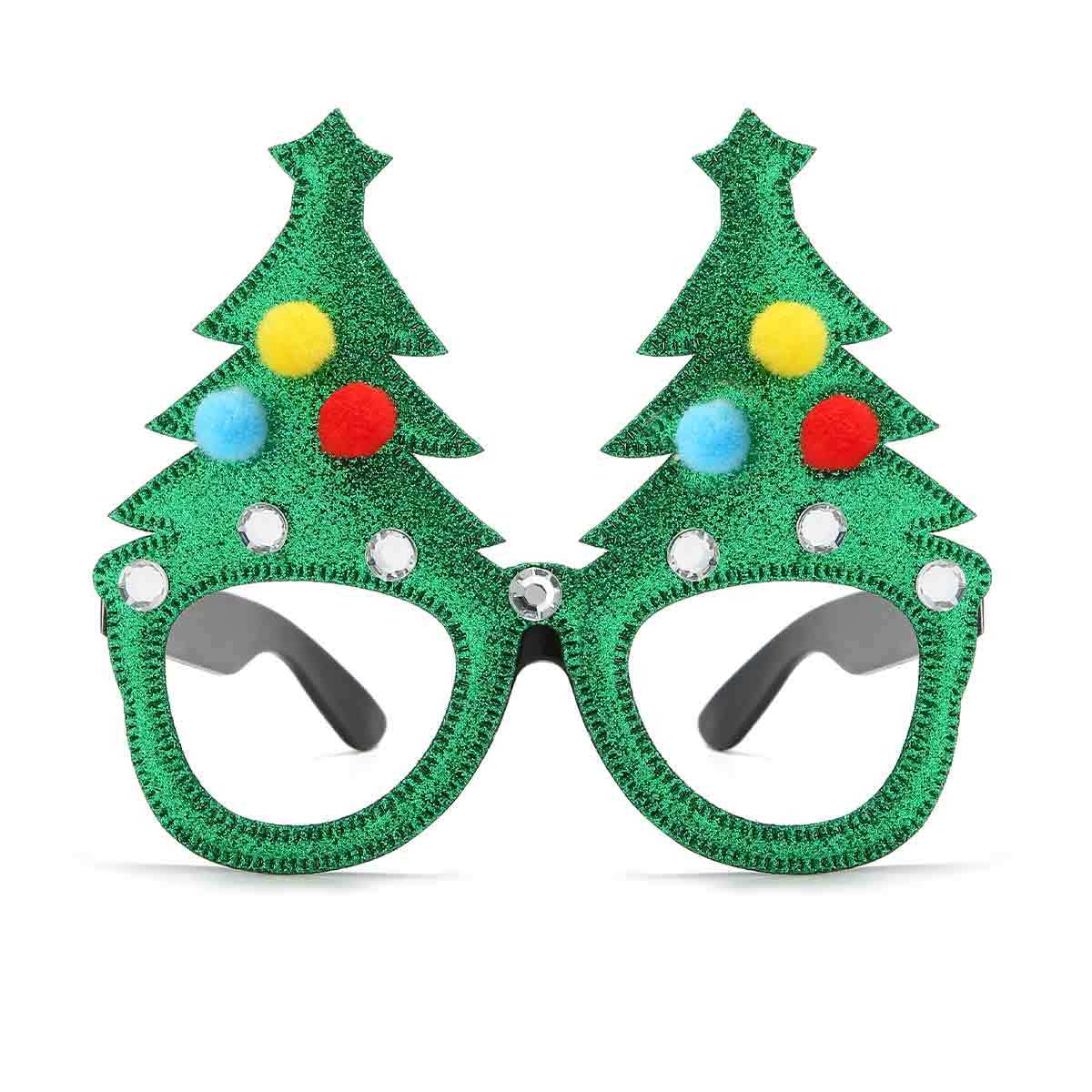 5 color Christmas glasses