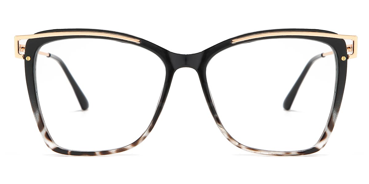 Black Black Tortoiseshell Halia - Square Glasses