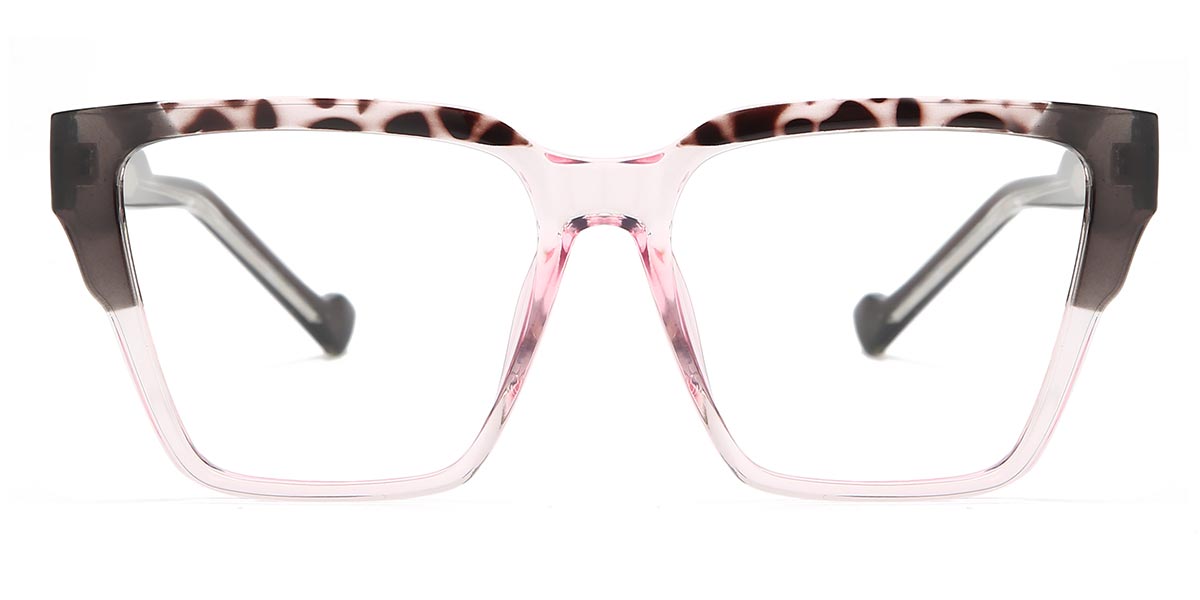 Pink Tortoiseshell Echo - Square Glasses