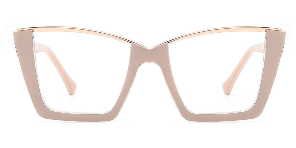 Nude Pink Melony - Square Glasses