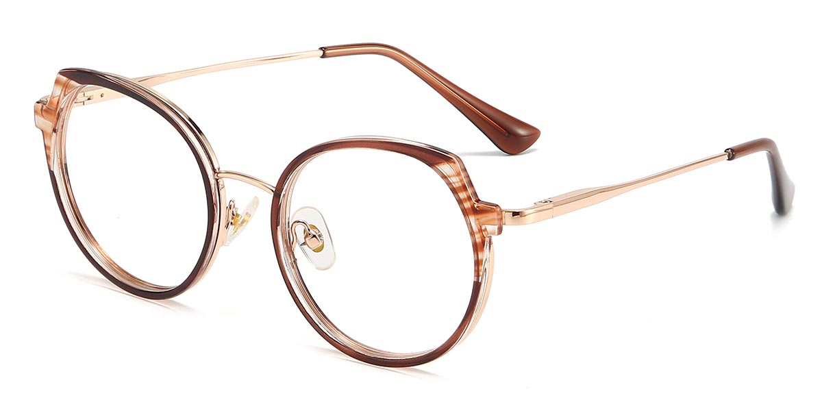 Brown Coisini - Oval Glasses