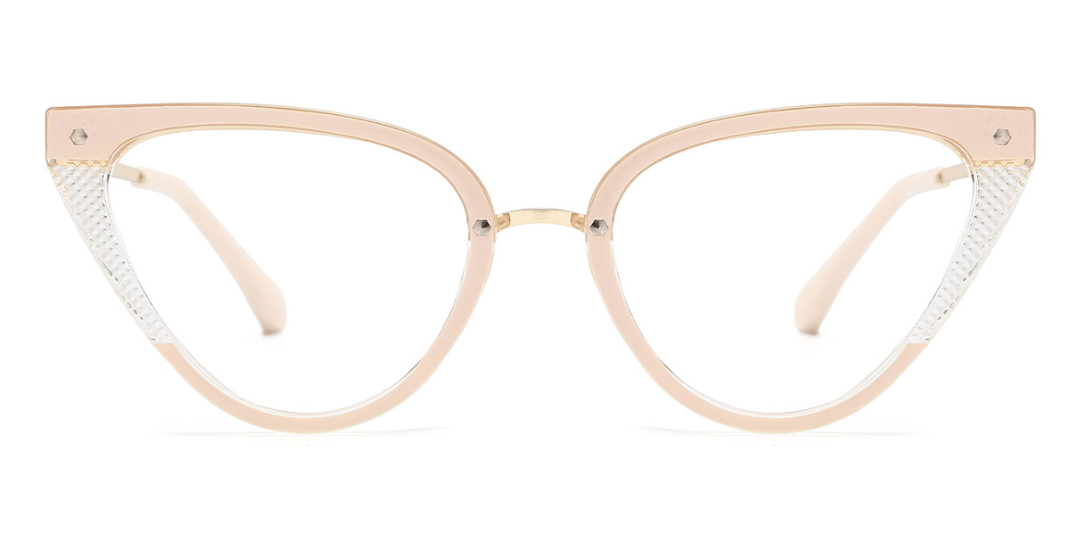 Cream White Vaidurya - Cat Eye Glasses