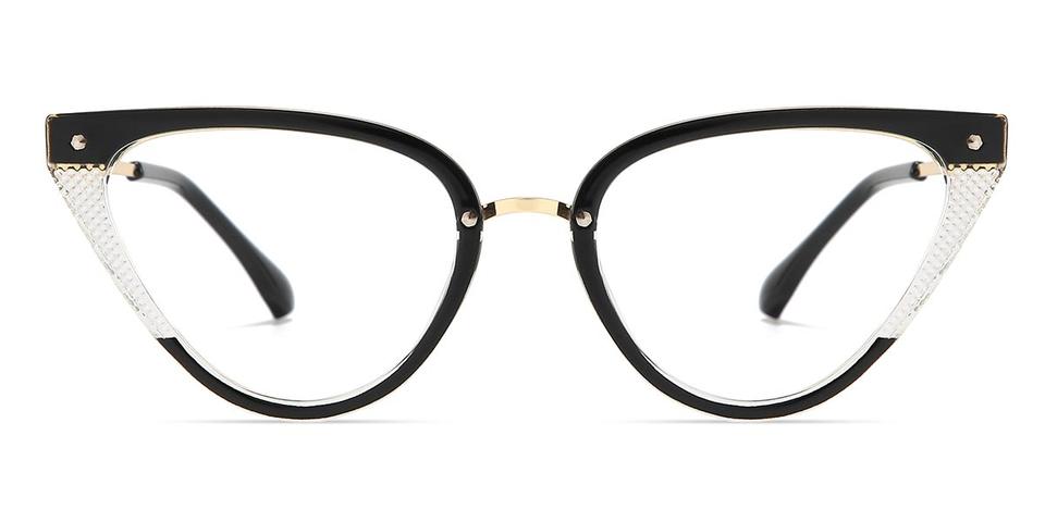 Black Clear Vaidurya - Cat Eye Glasses