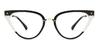 Black Clear Vaidurya - Cat Eye Glasses