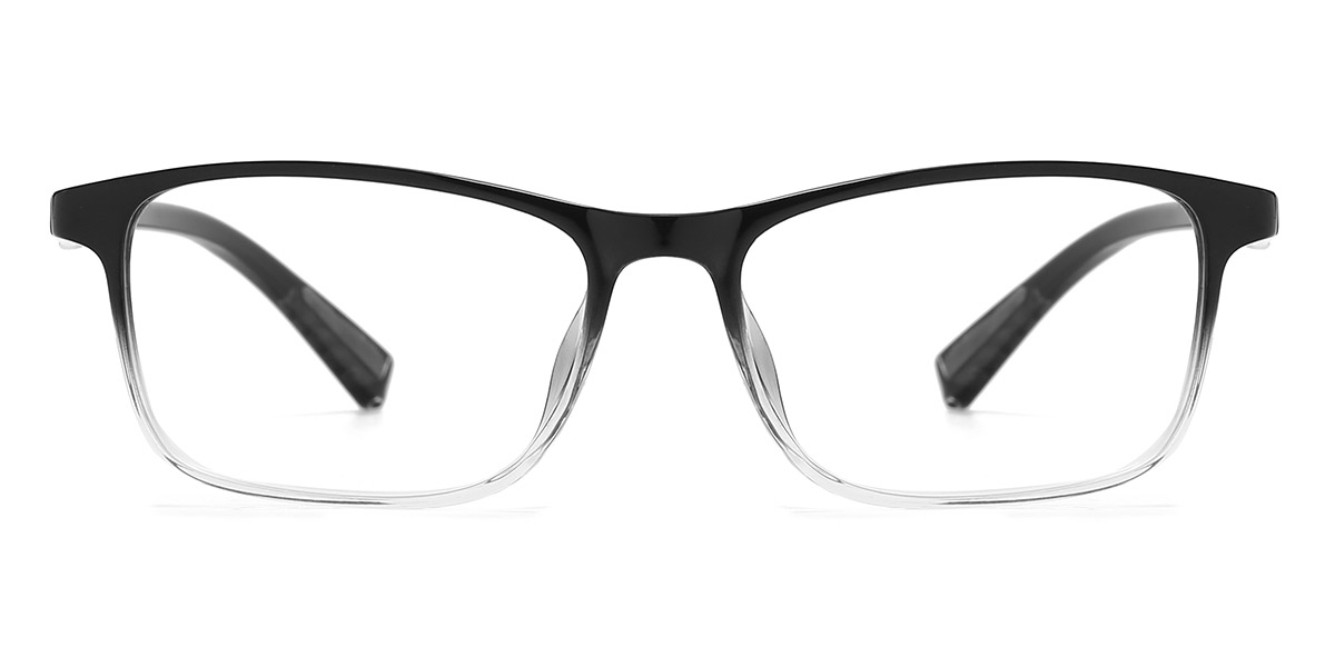 Black Clear Corey - Rectangle Glasses