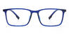 Blue Serein - Rectangle Glasses