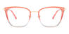 Gradient Red Ariella - Cat Eye Glasses