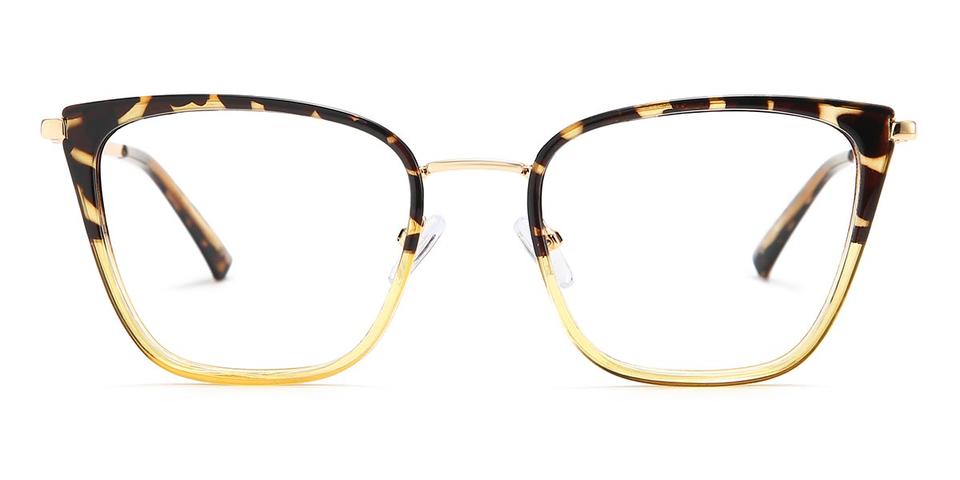 Tortoiseshell Yellow Ariella - Cat Eye Glasses