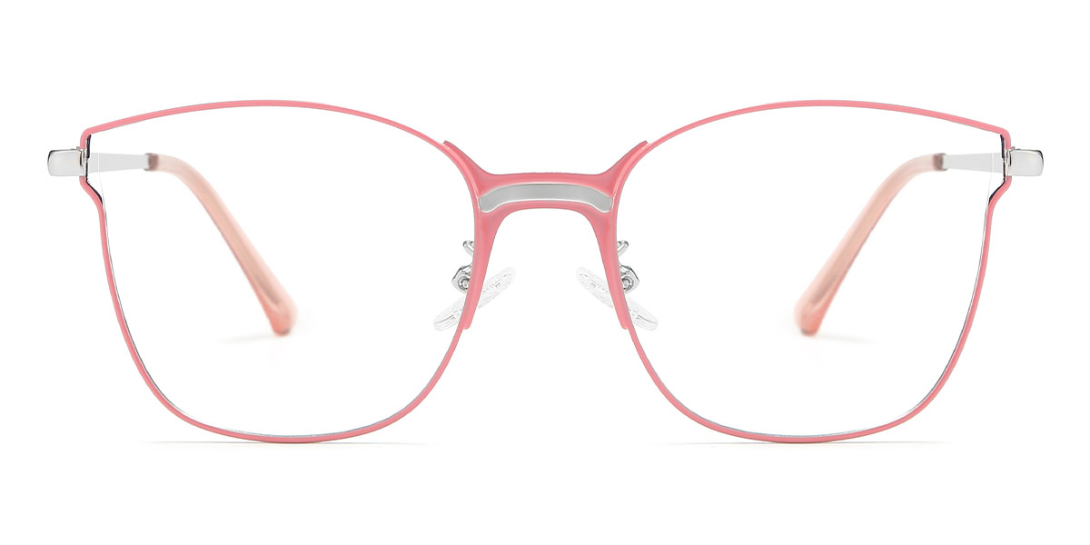 Pink Frode - Square Glasses