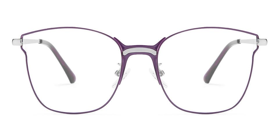 Plum Purple Frode - Square Glasses