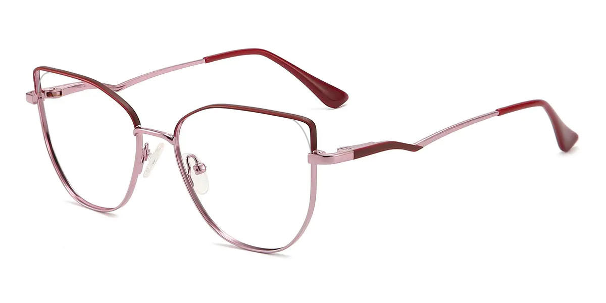 Pink Wine Amyra - Cat Eye Glasses