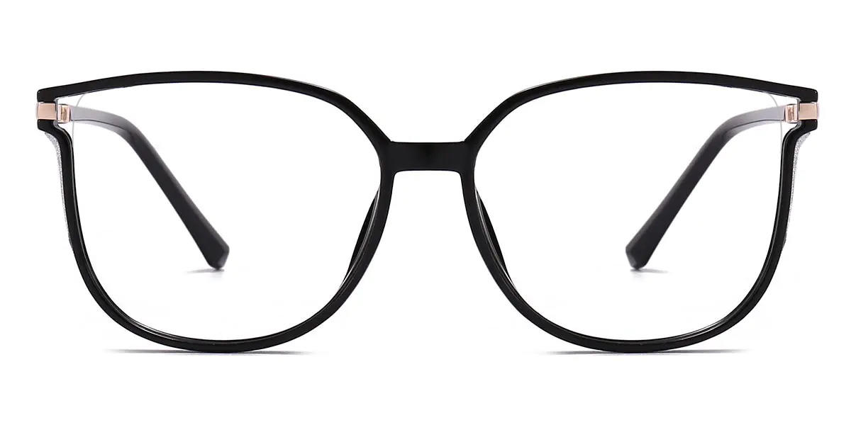 Black Harmony - Rectangle Glasses