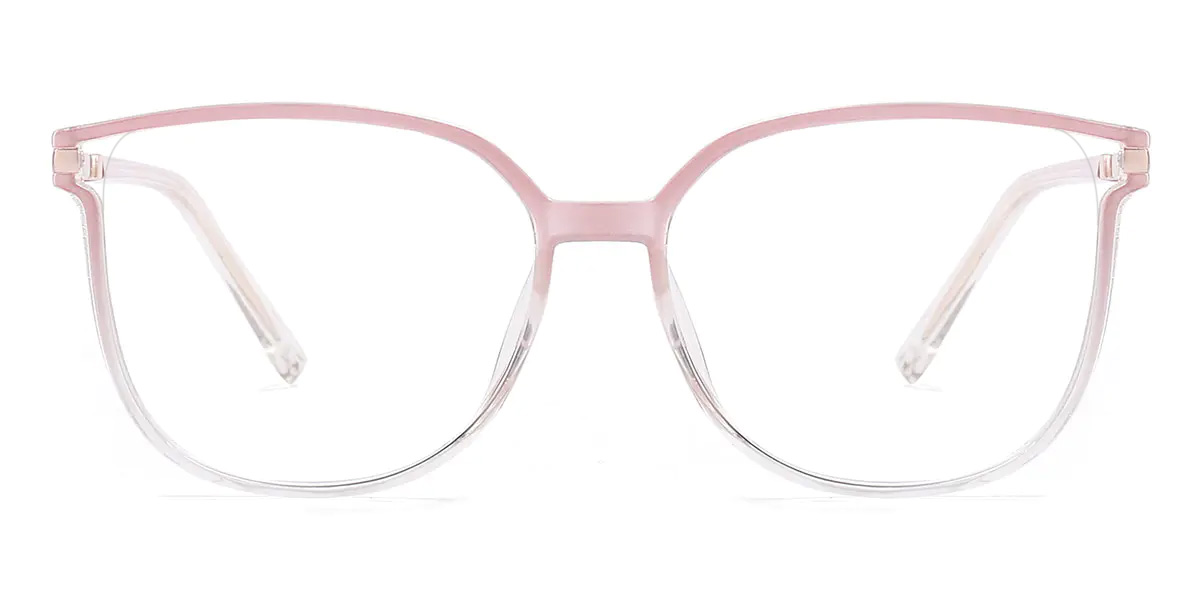 Gradient Light Pink Harmony - Rectangle Glasses