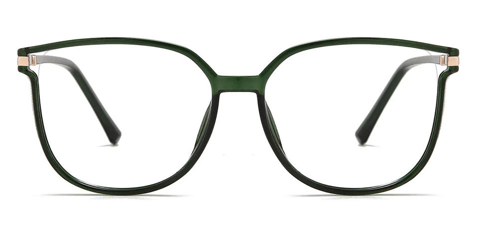 Pine Green Harmony - Rectangle Glasses