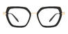 Black Carr - Rectangle Glasses