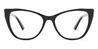 Black Gemma - Cat Eye Glasses