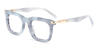 Blue Darnell - Rectangle Glasses