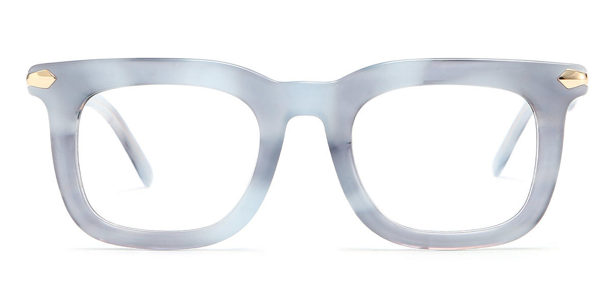 Blue Darnell - Rectangle Glasses