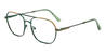 Deep Green Alvis - Aviator Glasses