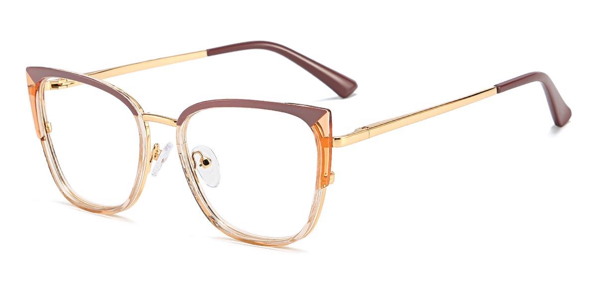 Cameo Brown Champagne Beatrice - Cat Eye Glasses
