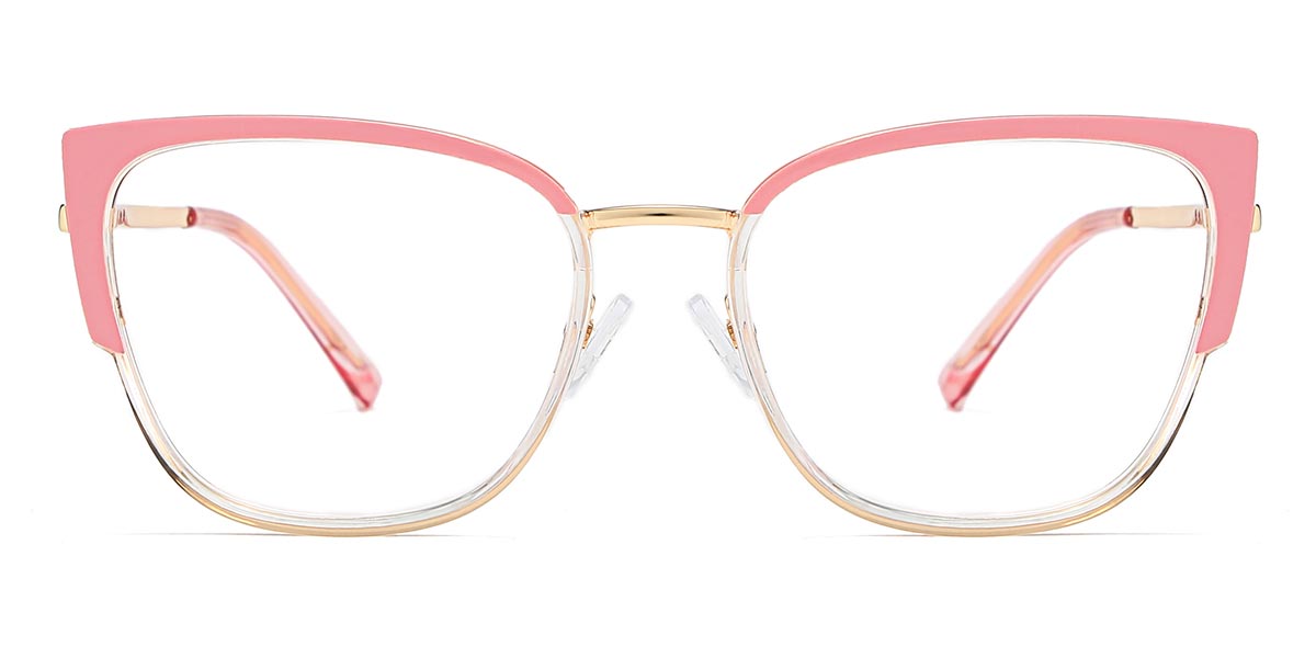 Pink Clear Beatrice - Cat Eye Glasses