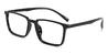 Black Morton - Rectangle Glasses
